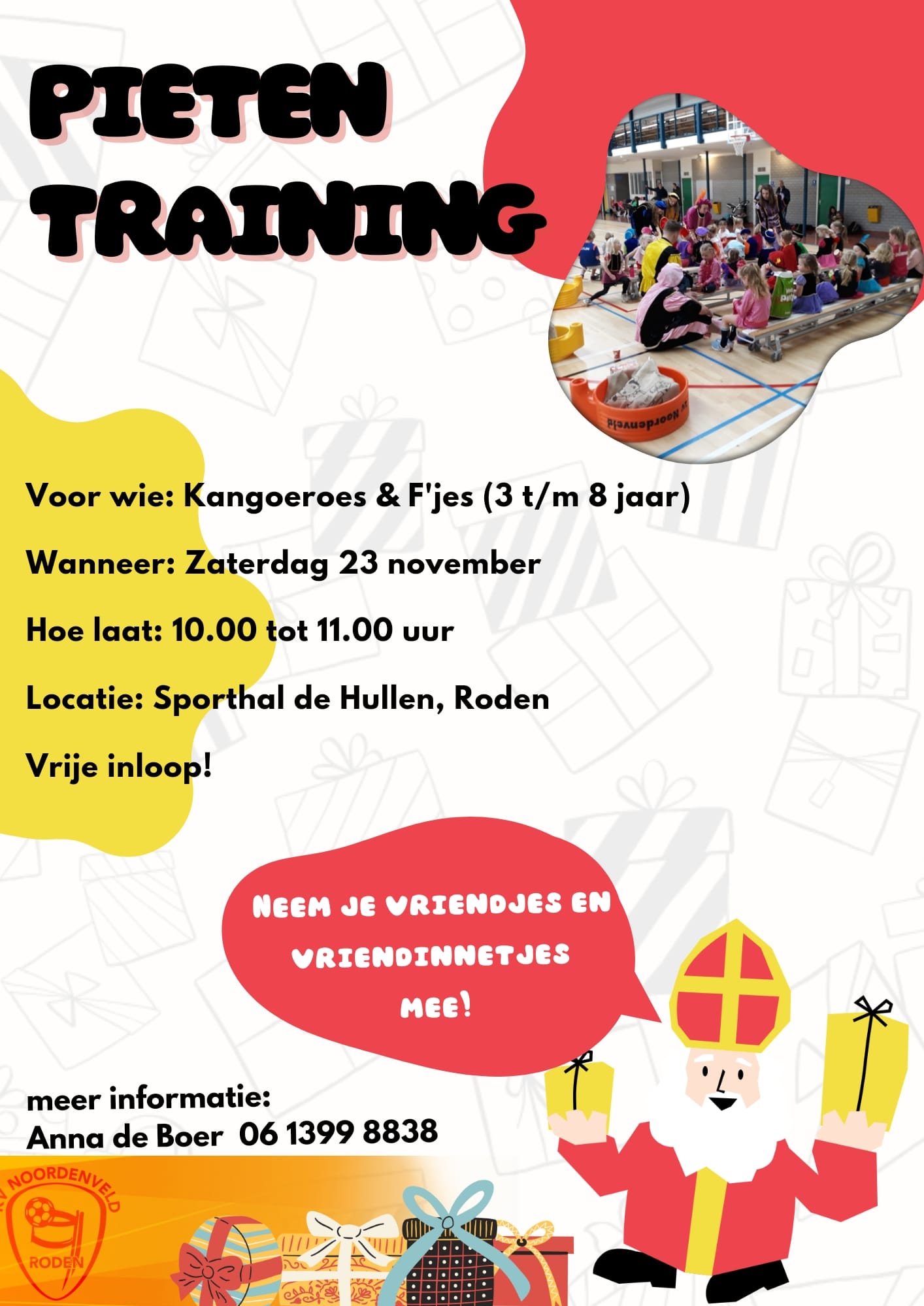 Poster Pietentraining 23 11 2024